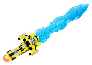 Lichtschwert-Roboter-Lichter klingen laserblau