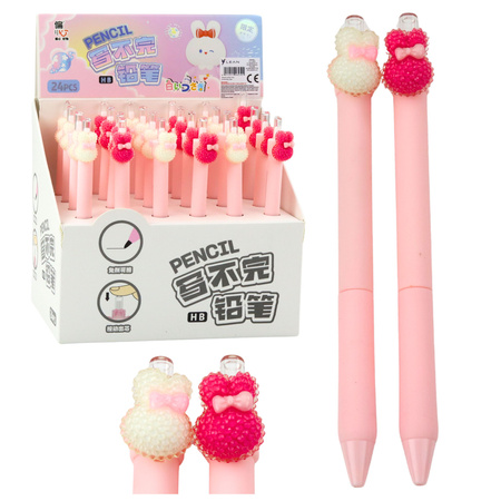 Pink 15cm Decorative Bunny Mechanical Pencil