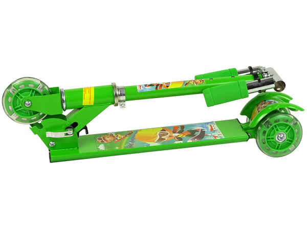 Tricycle Green LED Luminous Wheels