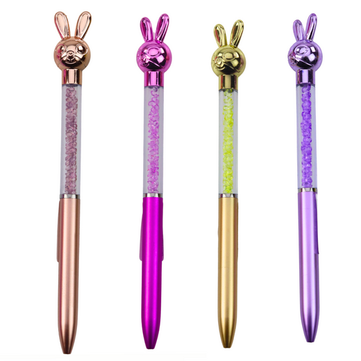 Rabbit Ballpoint Pen Diamonds Blue Refill 0.7mm Mix