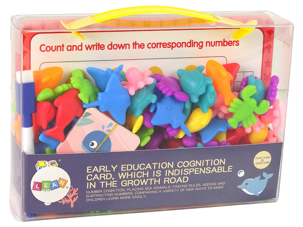 Animals Educational Toy Task Cards Counting Sorter 60 Pieces