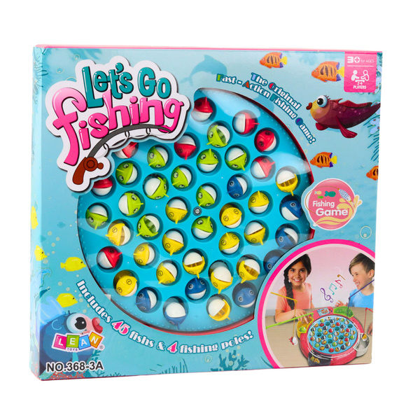 Interactive Arcade Game Battery Operated Fishing Pink