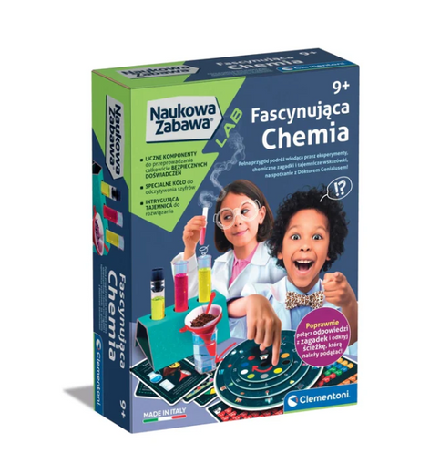 Scientific Fun Fascinating Chemistry Experiments Kit Polish Language Clementoni 50699