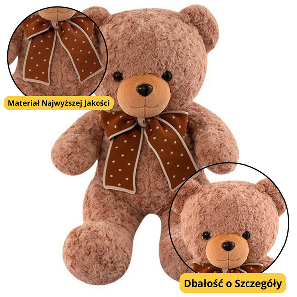 Plüsch Maskottchen Kuscheltier Teddybär mit Schleife Polka Dots 45cm