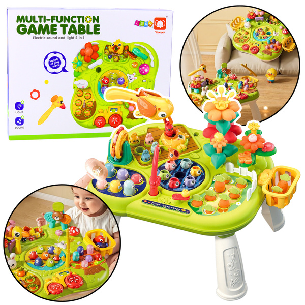 Multifunctional Board Interactive Table For Toddlers Skill Games
