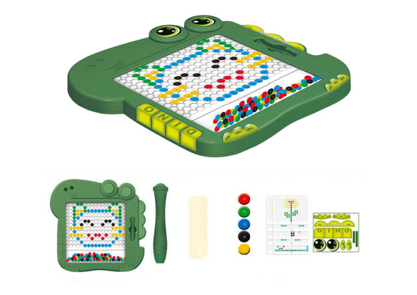 Educational Magnetic Board Dinosaur Pad Puzzle Green