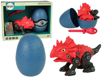 Zestaw Dinozaur Triceratops z Jajkiem DIY Śrubokręt