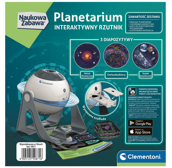 Interactive Planetarium Projector Polish Language Clementoni 50871