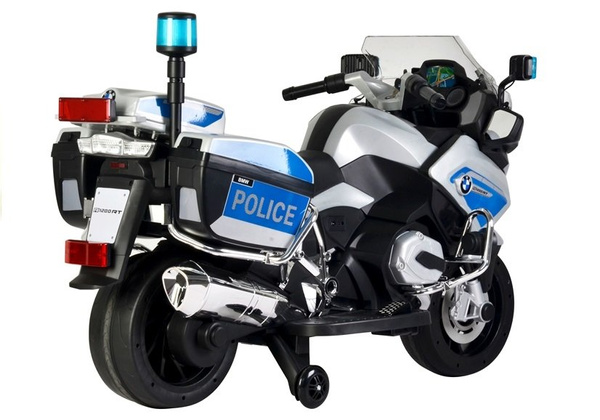 BMW Police Motorcycle Silver - Electric Ride On Motorbike