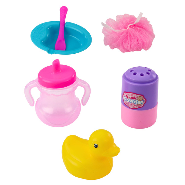 Puppenbadeset Badewannen-Badezubehör Rosa