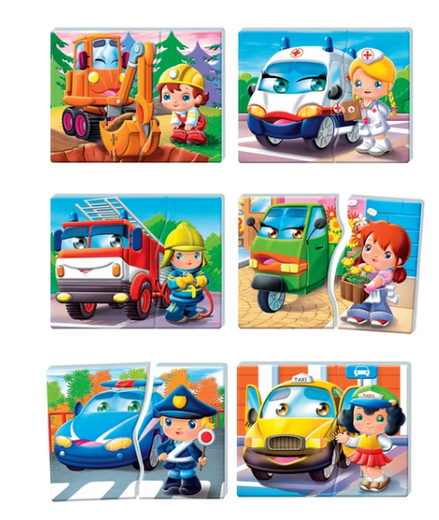 Lernspiel Fahrzeuge und Berufe Polnische Sprache Clementoni 50765