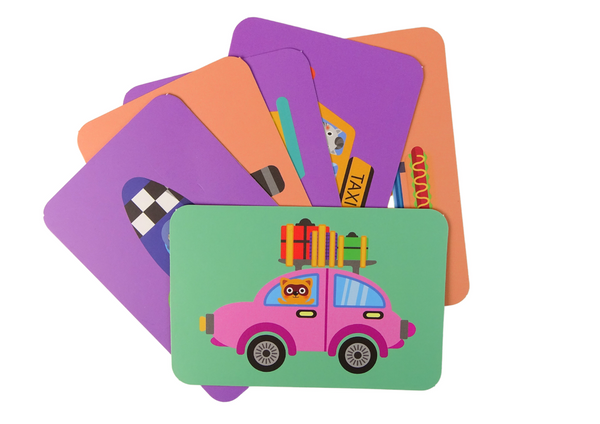 Magnetic Jigsaw Book Vehicles Cards Helicopter Police