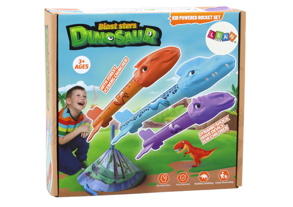 Raketenwerfer-Spiel Dinosaurs Forest Colorful Push Up