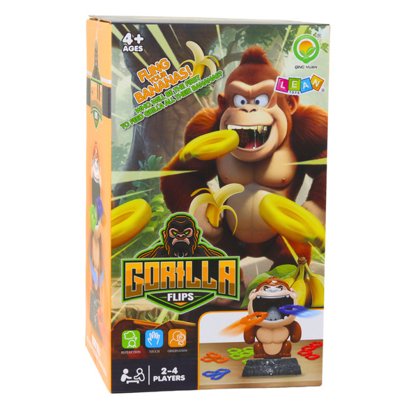 Skill Game Throw To The Target Gorilla Rotating Sound Hoops