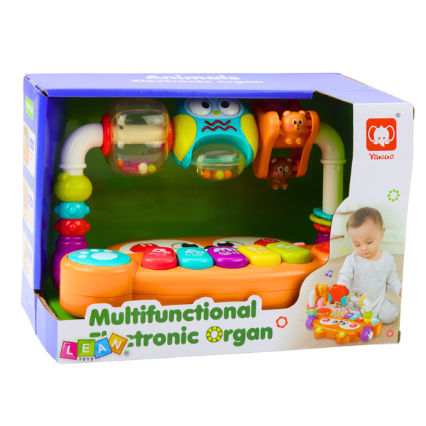 Pädagogisches Klavier Interaktive Rasseln Eule Orange