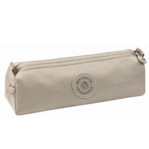 School Pencil Case Organizer Single Compartment Silver 21.5cm