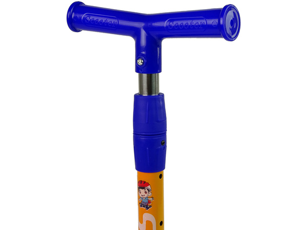 Tricycle Balance Scooter Luminous Wheels Navy Blue Cat