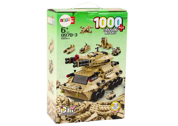 Militärsand Militär-Panzerblock-Set 1000-tlg