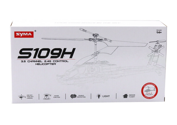 Apache Military Helicopter Remote Controlled RC Syma S109H Khaki