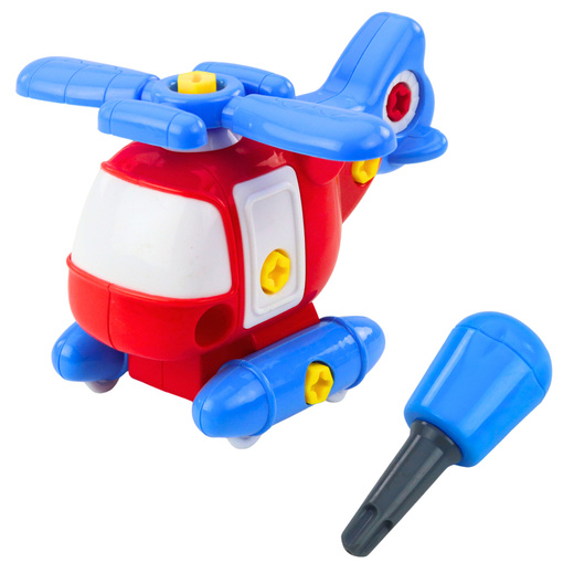 Hubschrauber zum Aufschrauben Schraubendreher für Kinder Bunter Schraubenschlüssel