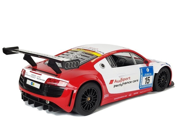 Auto R/C Audi R8 LMS Rastar 1:14 Weiß-Rot