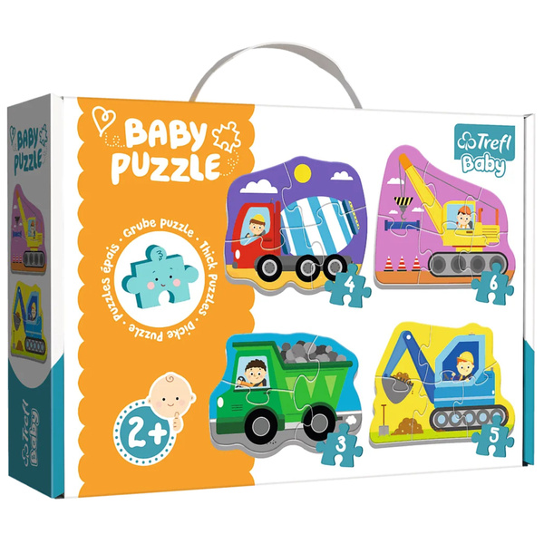 Puzzle - Baby Classic - Baufahrzeuge - Trefl Baby 36072