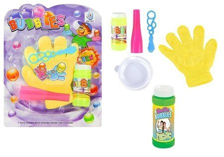 MAGIC CATCHABLE BUBBLE SET KIDS BLOWING BUBBLES BOUNCE CATCH CATCHING GLOVE FUN