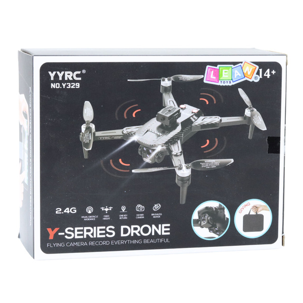 Drone Y329 HD Camera WIFI LED Lights App Black Carbon