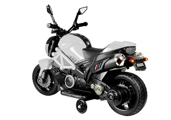 Electric Ride On Motorbike GTM1188 White
