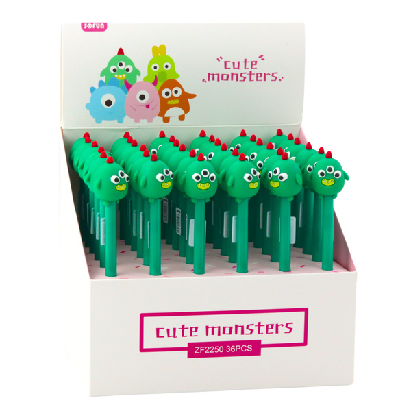 Green Creature Gel Pen Blue Ink 17cm 0.5mm