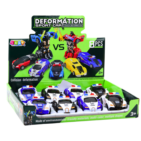 Auto Robot 2in1 Sports Car Police Drive Mix