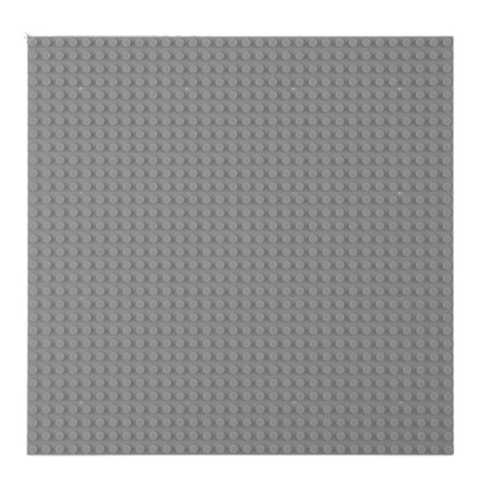 Construction Board for Building Blocks Gray 40x40cm