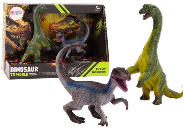 Set Dinosaurierfiguren Brachinosaurus Velociraptor 2