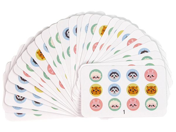 Four Colours Animals Two-Sided Puzzle Wooden Educational Game