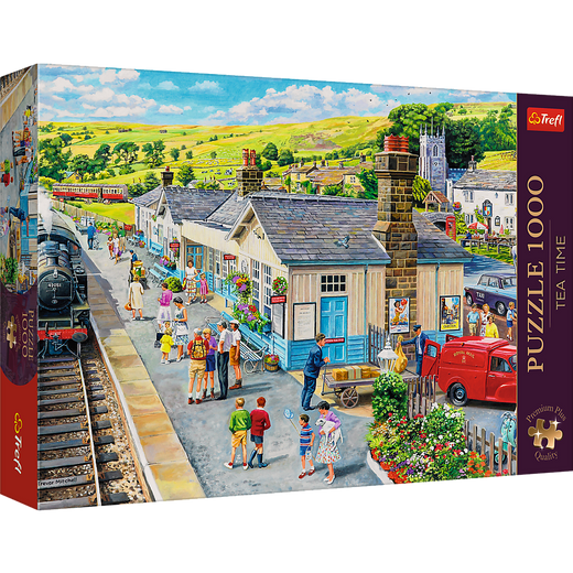 Puzzle - 1000 Premium Plus - Tea Time: Dworzec kolejowy - Trefl 10810