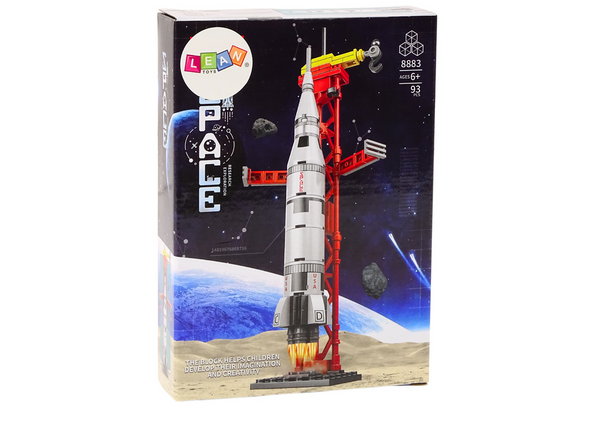 Set of Construction Blocks Spaceship Space Rocket 93 pieces.
