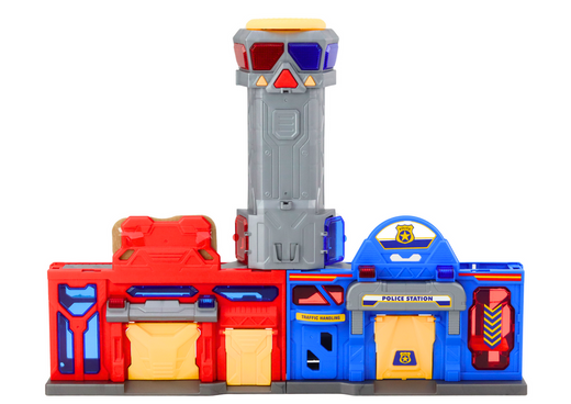 Base Fire Department Police Command Center Vehicles 6 pcs