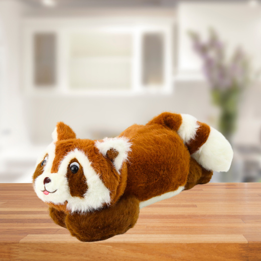Plush Toy Raccoon Brown Lying 30cm