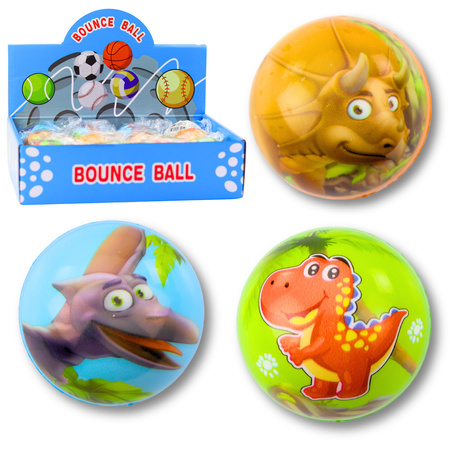 Foam Bouncy Ball Dinosaurs 6.5 cm