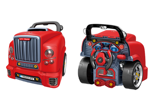 Truck Engine Disassembly DIY Kit Red Workshop