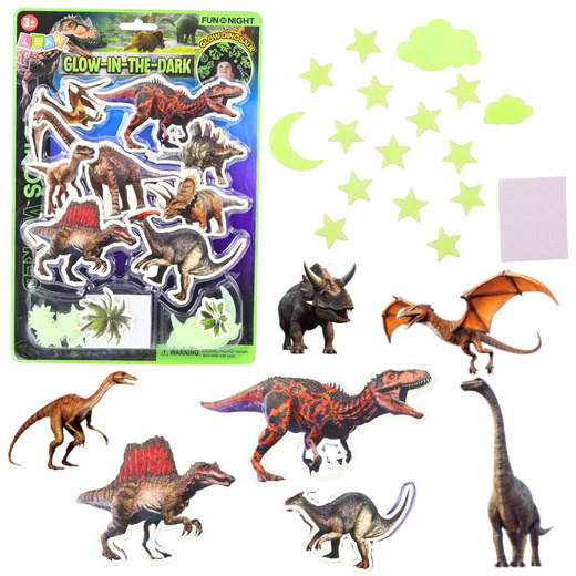 Fluorescent Dinosaurs Stars Luminous Wall Stickers