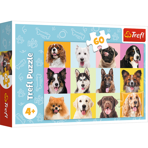 Puzzle - "60" - Süße Welpen / Trefl 17374