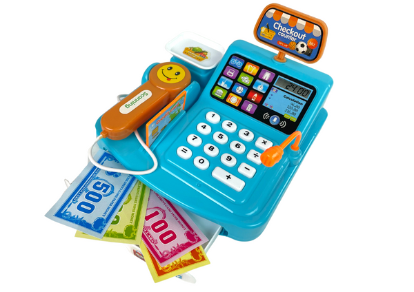 Registrierkasse Keks Verpackung Waage Batterie Scanner