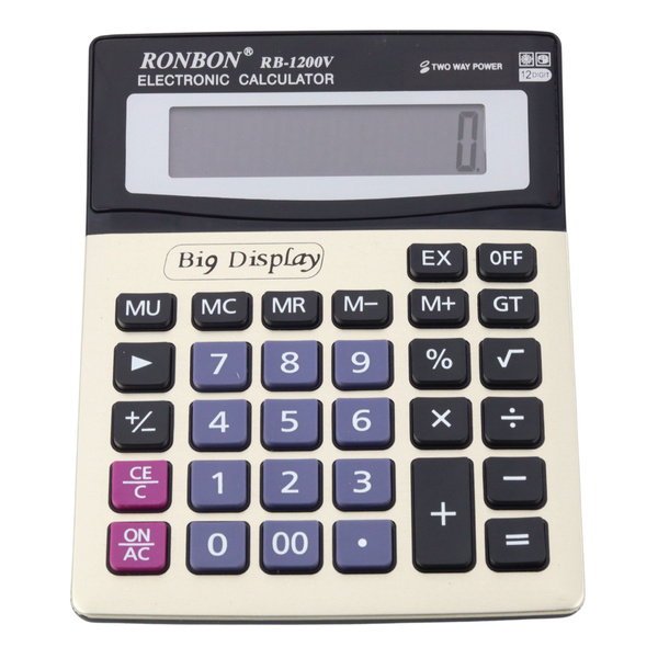 Ronbon RB-1200V Bürorechner, großes 12-stelliges Display