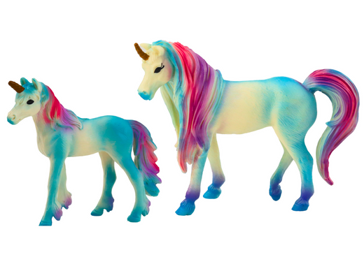 Sammelfiguren Einhorn mit Little Blue 2 El
