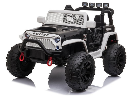 JC666 Police Black - Electric Ride On Car