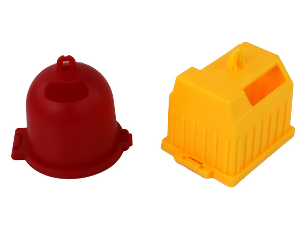 Müllwagen mit Kran-Reibungsantrieb Orange 1:16