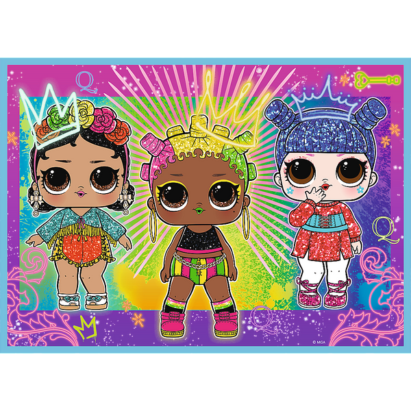 Puzzle - 4w1 (35, 48, 54, 70) - Poznaj laleczki - LOL Surprise! - Trefl 34613