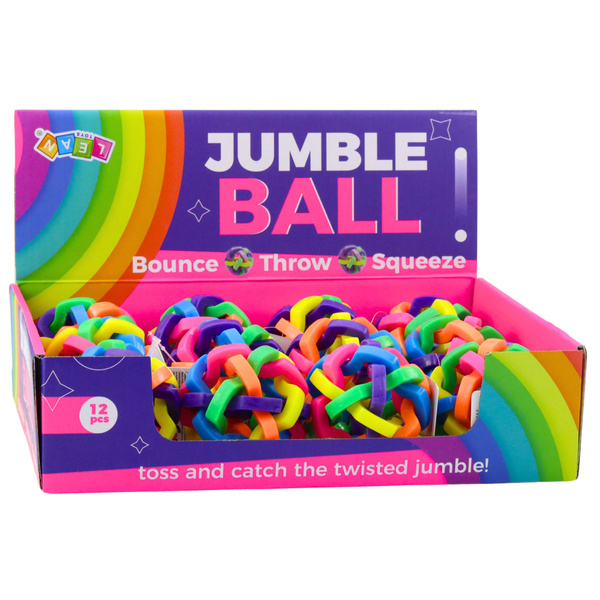 Geflochtener Gummiball Sensorischer Spielball Bunt 7,5cm