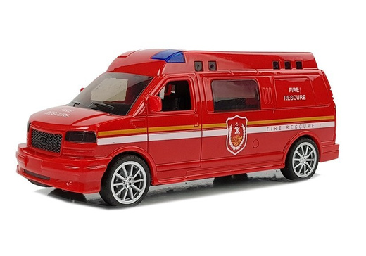 Feuerwehrauto mit Kordelzug mit Licht und Sound